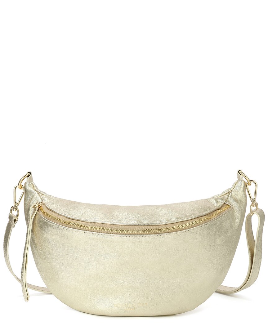 Tiffany & Fred Paris Tiffany & Fred Large Leather Belt Bag In Gold