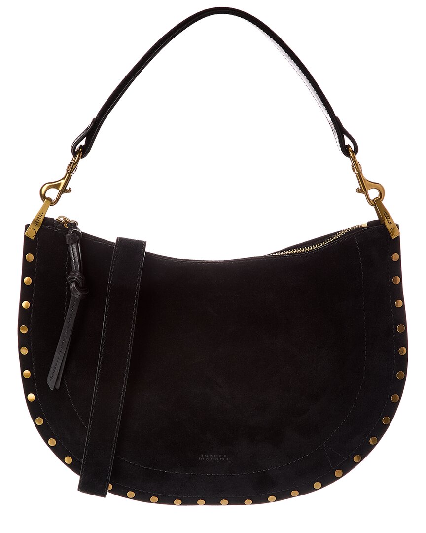 Isabel Marant Oskan Suede Shoulder Bag In Black