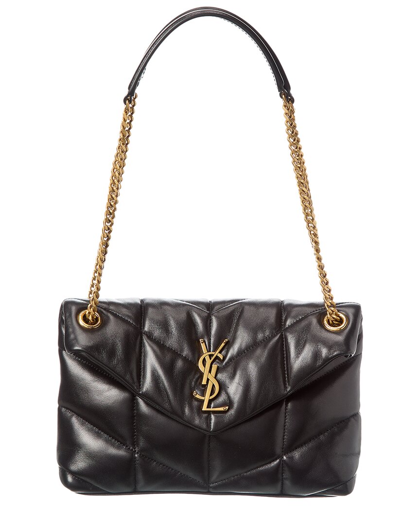 Saint Laurent Lou Puffer Medium Ysl Shoulder Bag In Quilted Leather