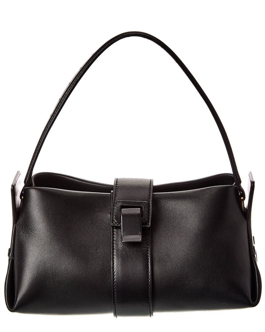 Proenza Schouler Park Plonge Leather Shoulder Bag In Black