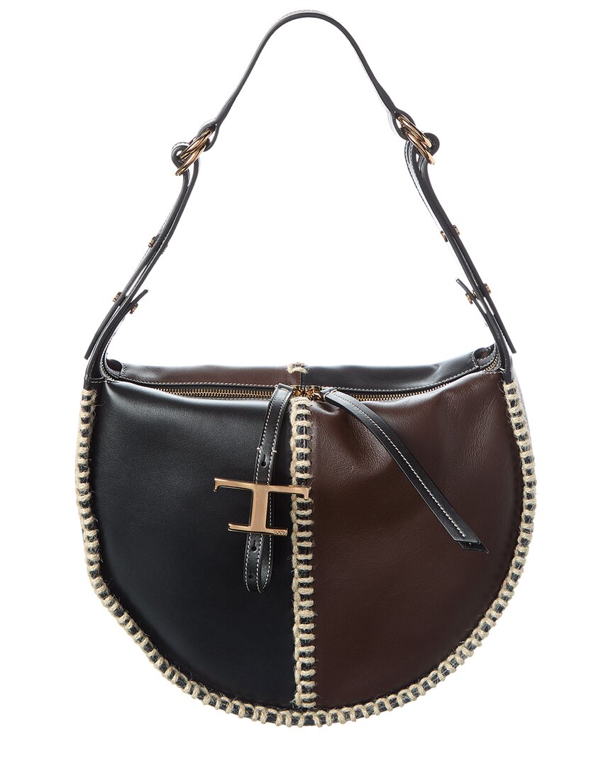 Tod's Leather Shoulder Bag In Brown