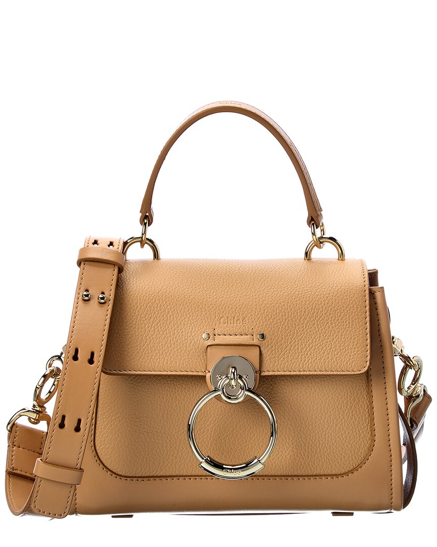 Chloé Chloe Tess Day Mini Leather Shoulder Bag In Brown