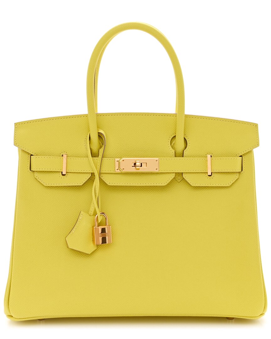 HERMES Pre-owned Hermès Lime Epsom Leather Birkin 30 (authentic Pre-loved)