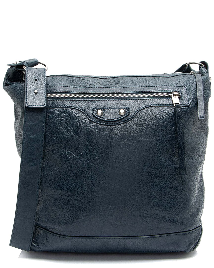 Balenciaga Blue Leather Arena Classic Day Hobo (authentic Pre-loved)