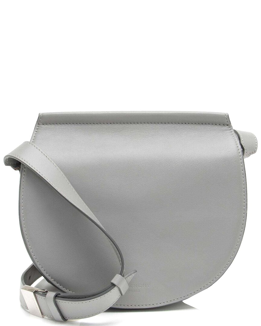 Givenchy Grey Calfskin Infinity Saddle Mini Bag (authentic Pre-loved)