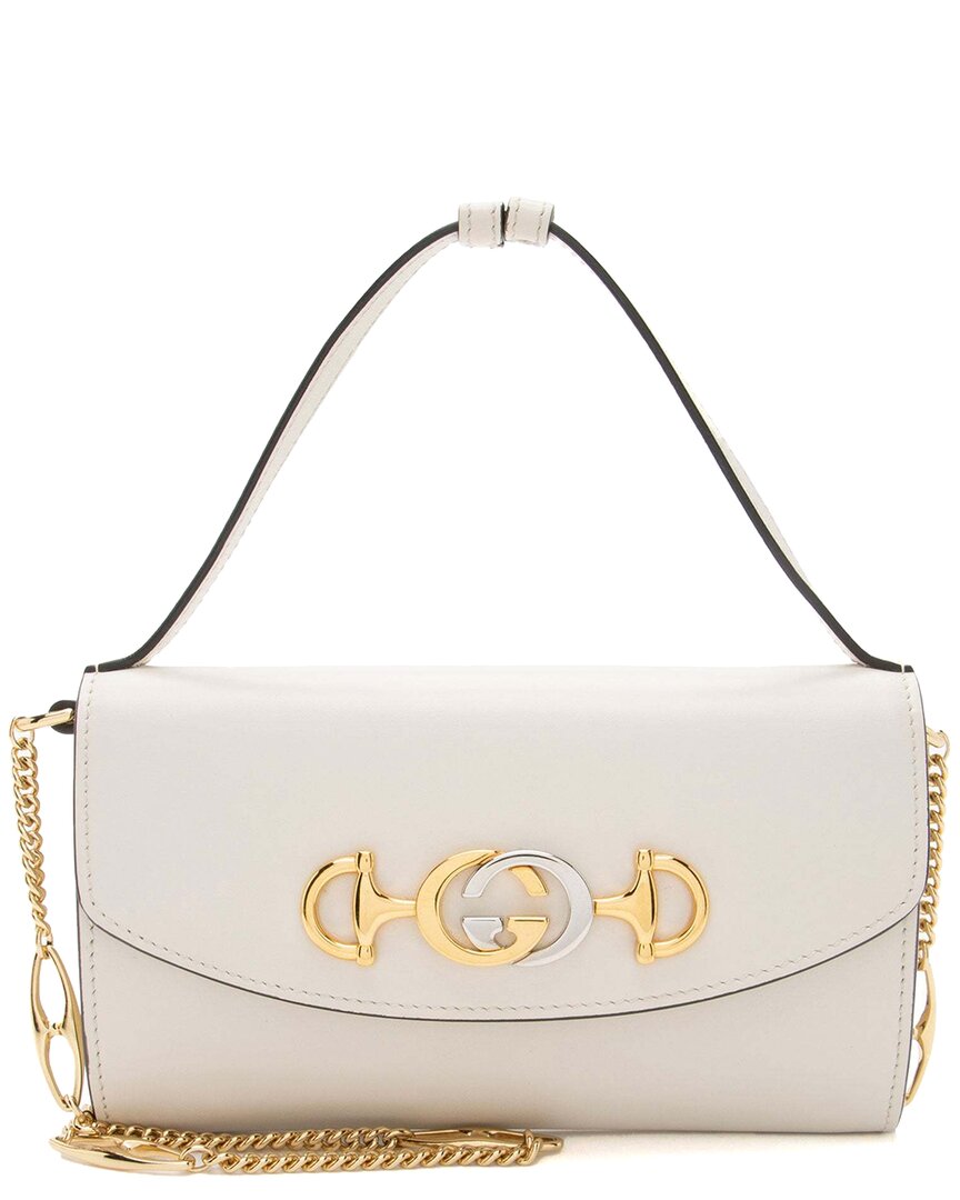 Gucci White Leather Zumi Mini Bag (authentic Pre-loved)