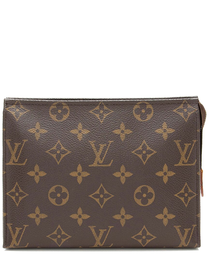 Pre-owned Louis Vuitton Brown Monogram Canvas Toiletry Pouch 19 (authentic Pre-loved)