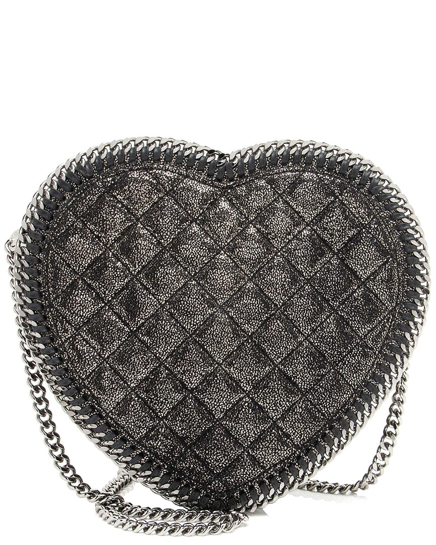 Stella Mccartney Dnu Black Falabella Heart Crossbody (authentic Pre-loved)