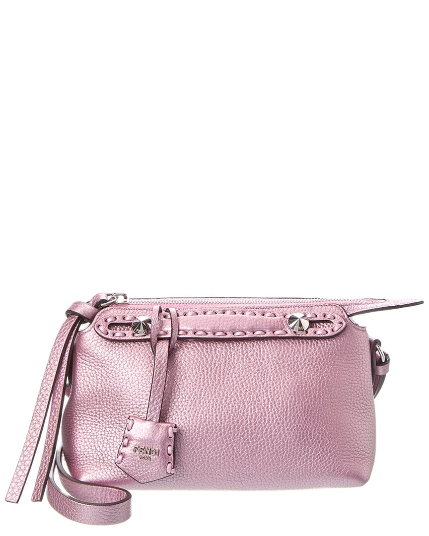 Fendi By The Way Selleria Mini Leather Satchel In Pink