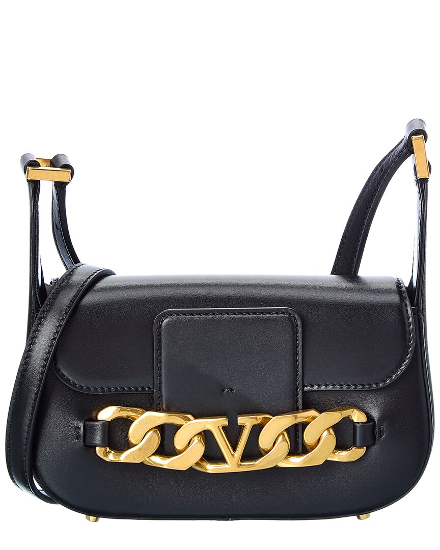 Shop Valentino Garavani VLogo Leather Crossbody Bag