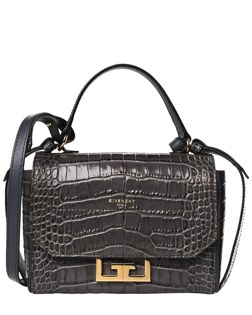 Givenchy Grey Calfskin Leather Mini Eden Top Handle (authentic Pre-loved)