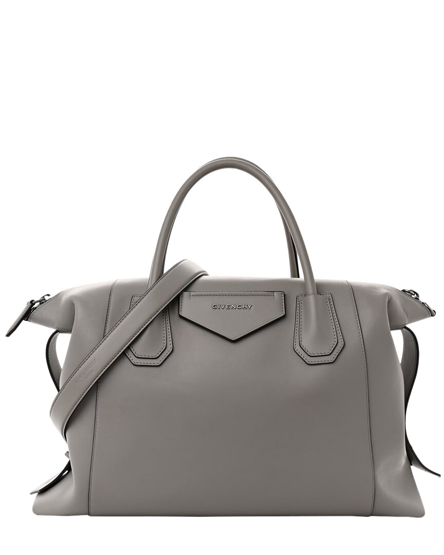 Givenchy Grey Soft Calf Leather Soft Medium Soft Antigona (authentic Pre- Loved)