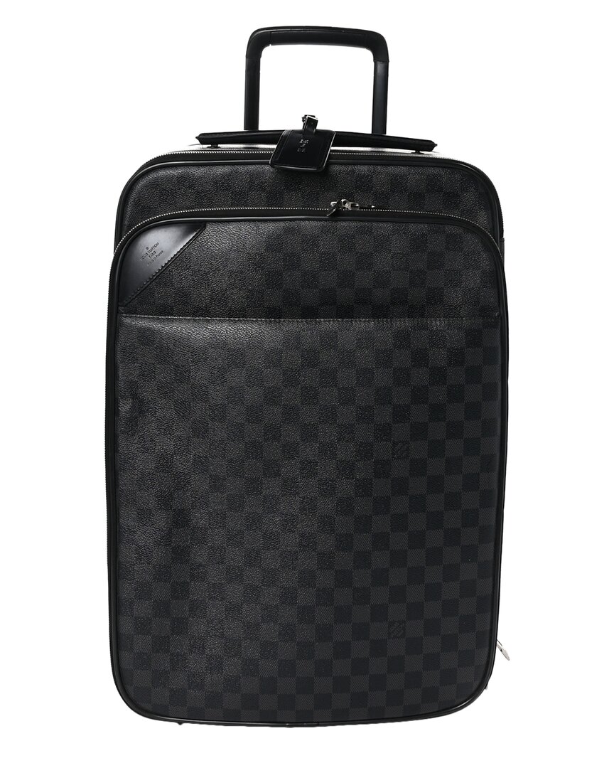 Pre-owned Louis Vuitton Black Damier Graphite Coated Canvas Pegase Legere 55 (authentic Pre-loved)