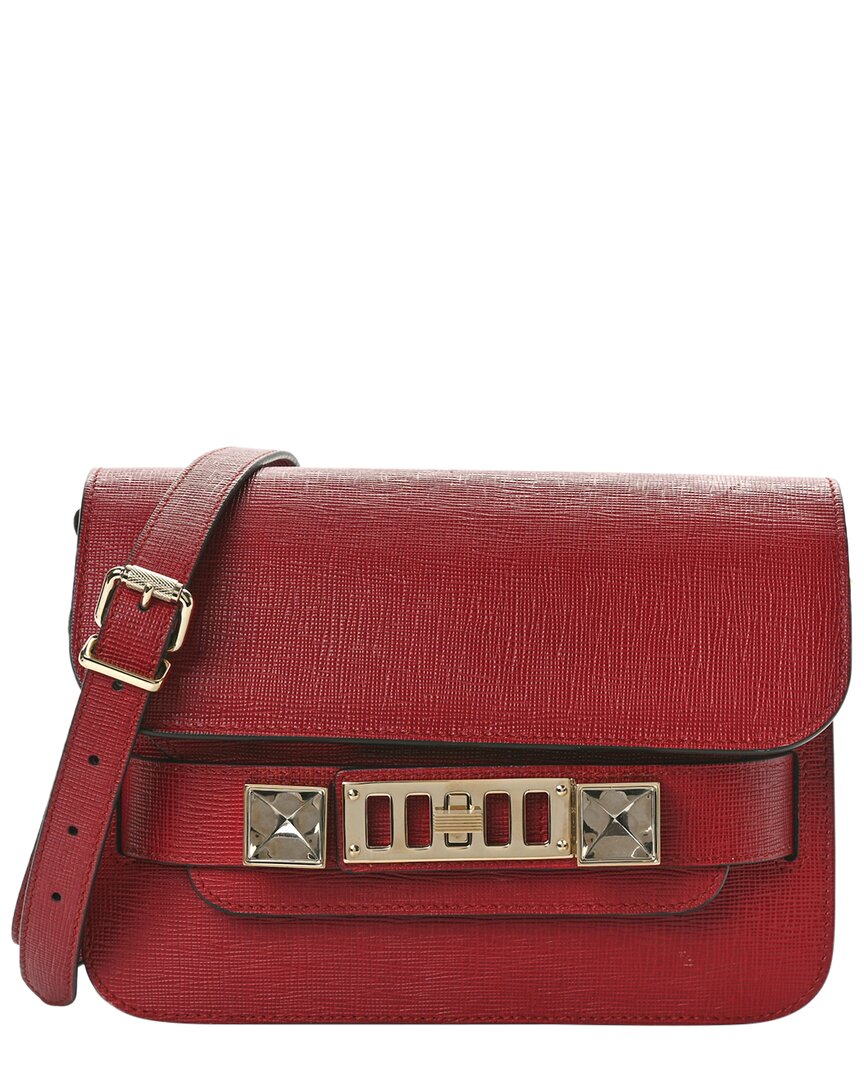 Proenza Schouler Flame Red New Linosa Leather Mini Ps11 Classic Shoulder Bag  (authentic Pre-loved)