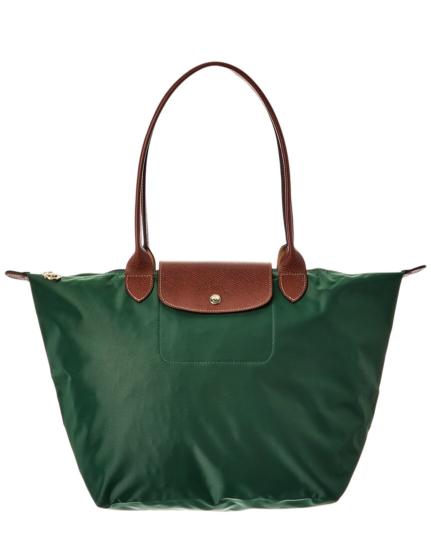 Longchamp Le Pliage Canvas Tote In Green