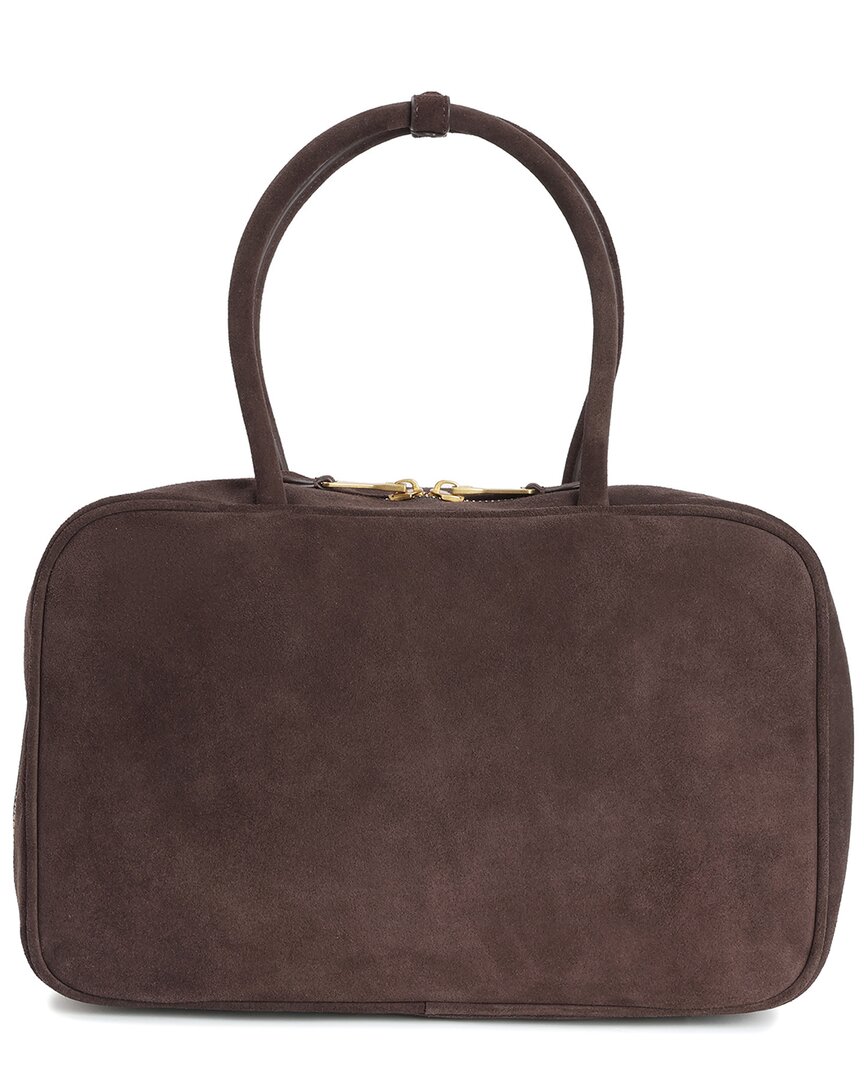 Tiffany & Fred Paris Structured Suede Shoulder Bag