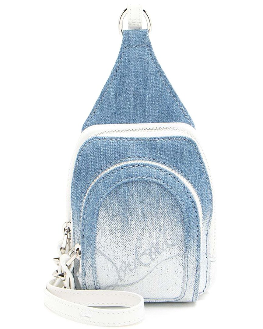 Christian Louboutin Blue Denim Loubifunk Sling (authentic Pre-loved) In Blue