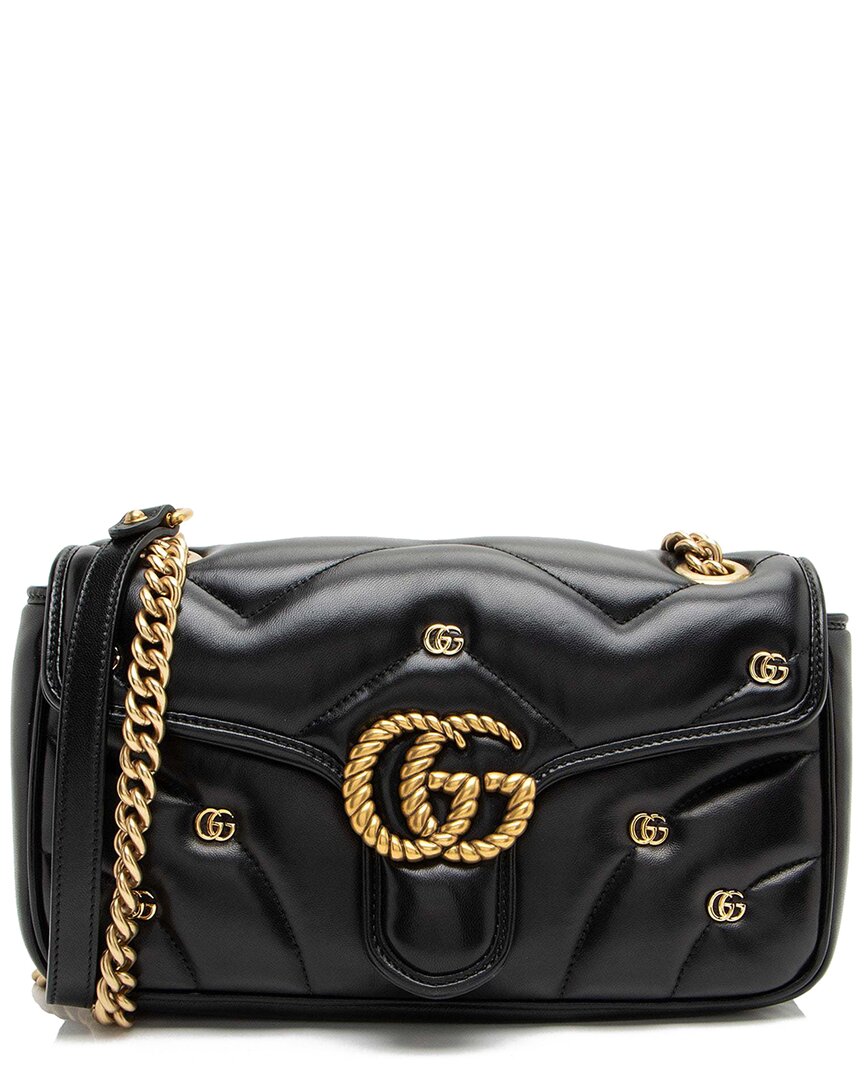Gucci Small Gg Marmont Leather Shoulder Bag