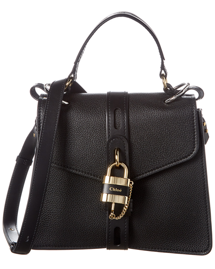 Chloe Aby Day Medium Leather Shoulder Bag Women's Black | eBay