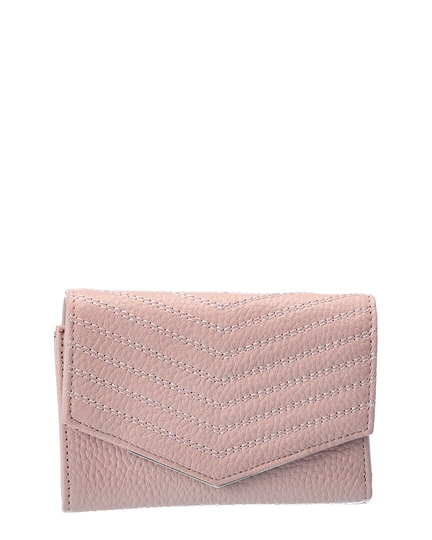 Ted Baker Jensina Quilted Leather Bifold Wallet In Pink