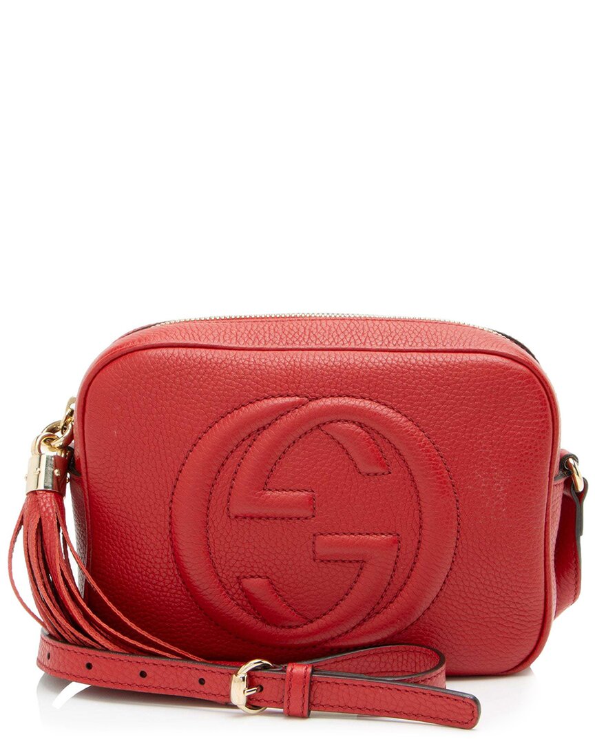 Gucci Red Leather Soho Disco Bag (authentic Pre-loved)