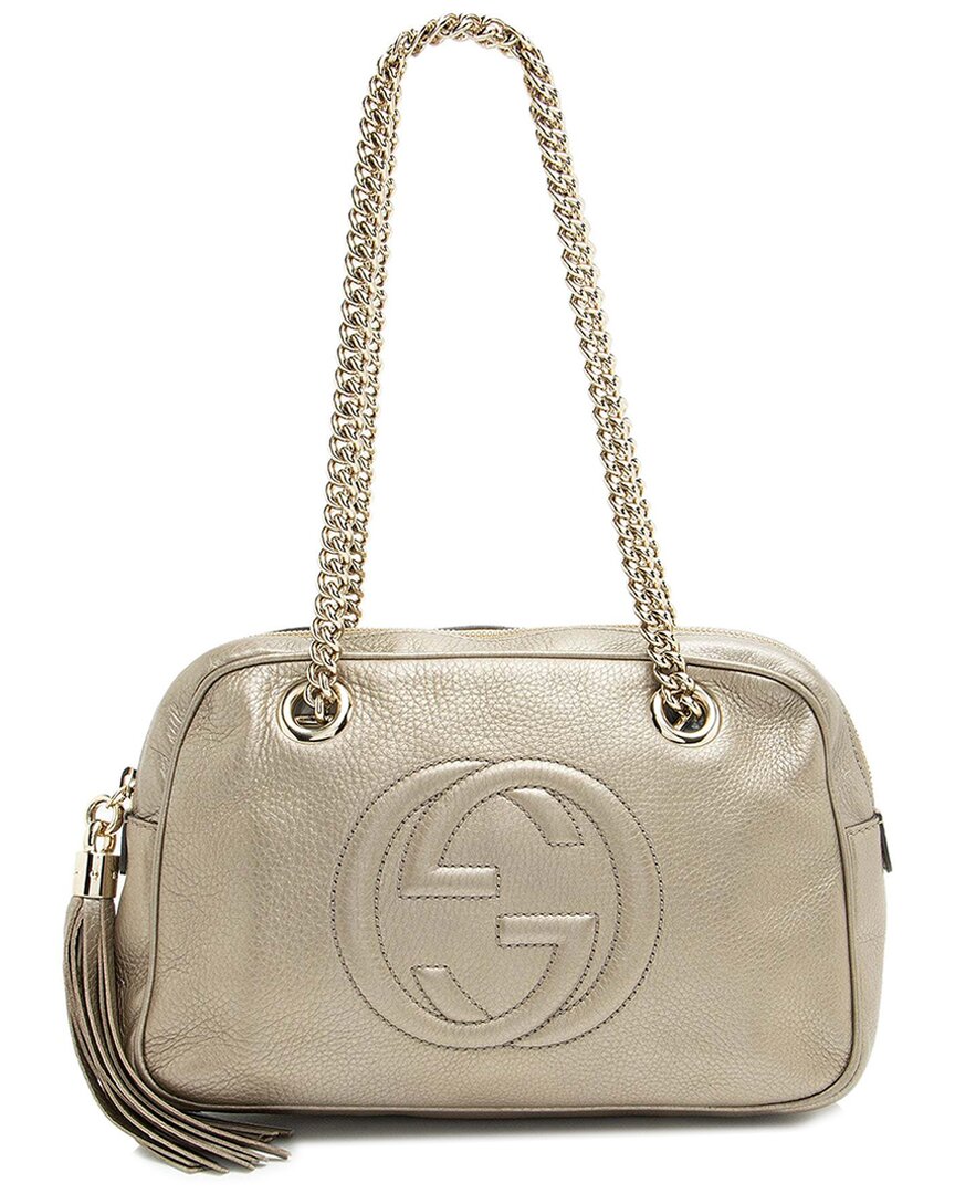 Gucci Metallic Leather Soho Chain Shoulder Bag (authentic Pre-loved)