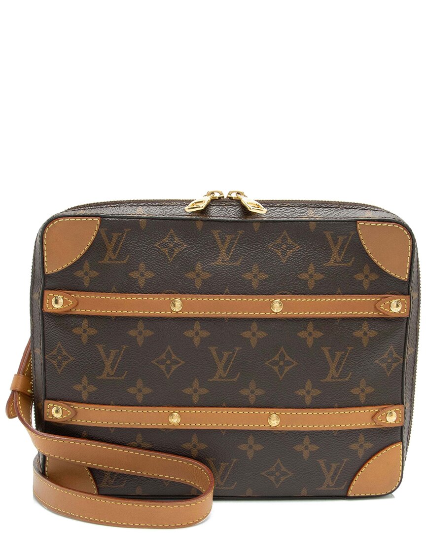 Pre-owned Louis Vuitton Monogram Canvas Studded Soft Trunk Crossbody (authentic Pre- Loved)