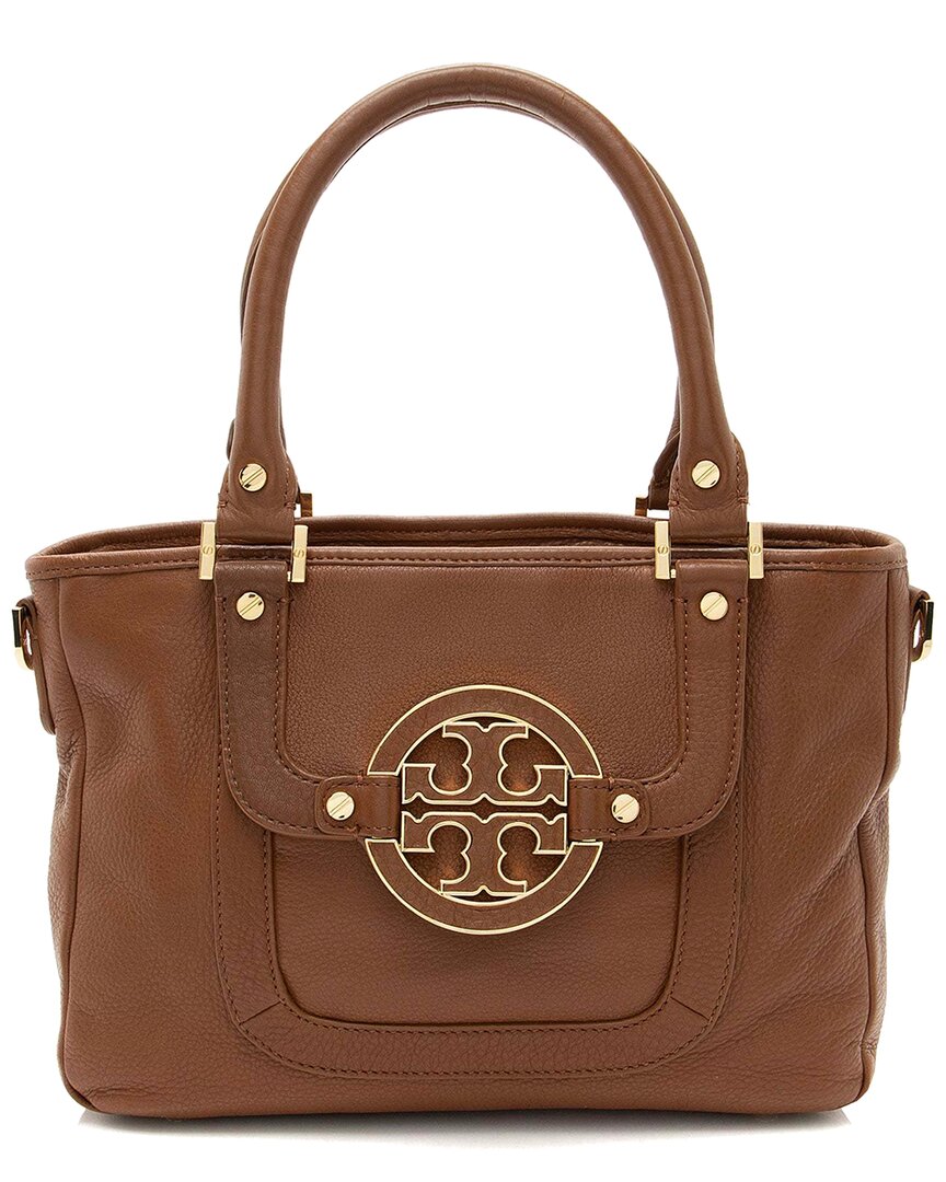 Tory Burch Brown Leather Amanda Mini Satchel (authentic Pre-loved)