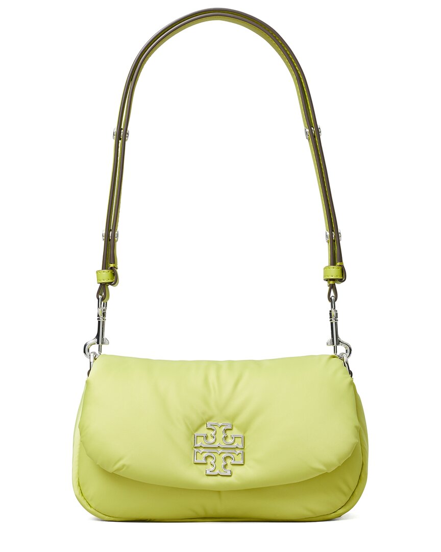 Tory Burch Britten Nylon Puffy Convertible Crossbody In Green