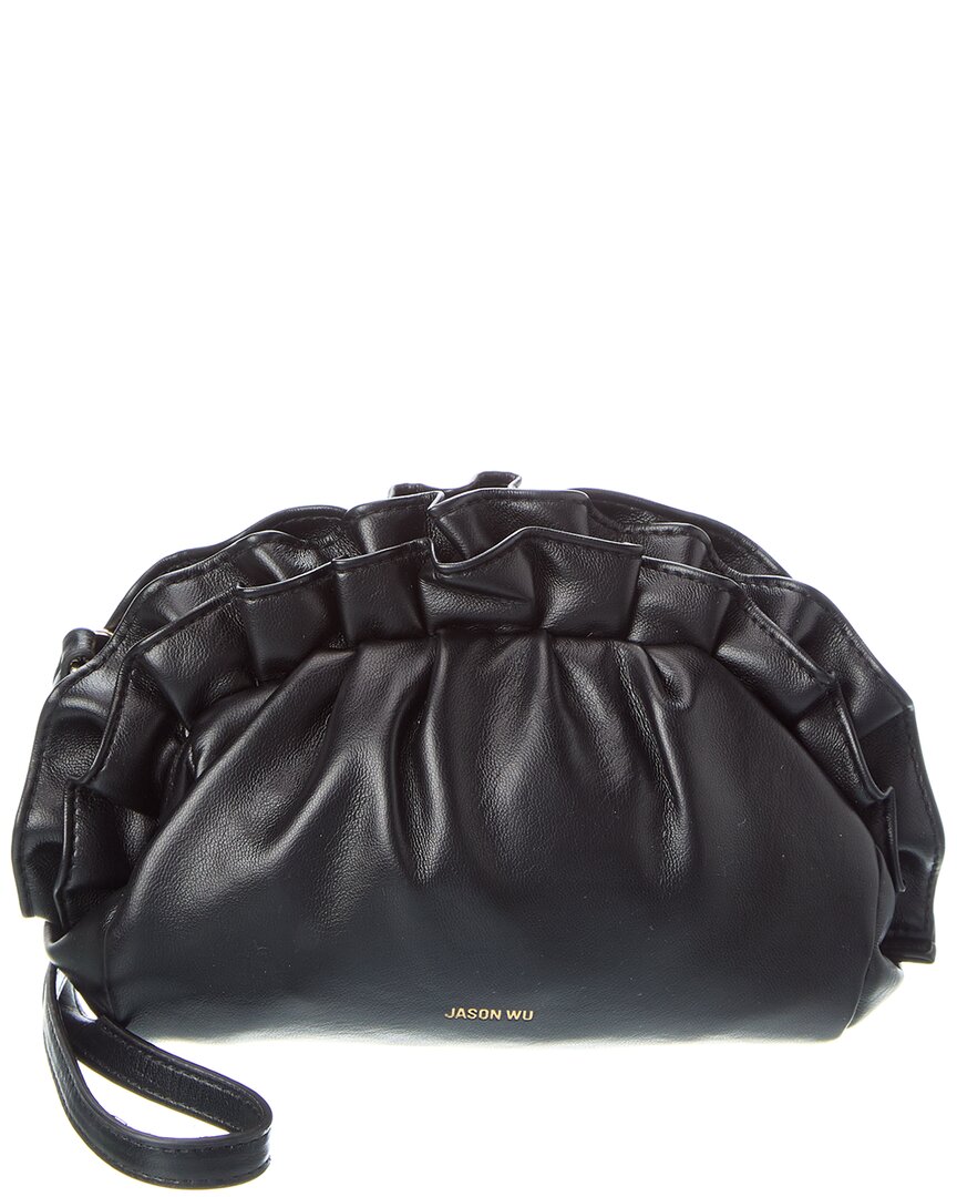 Jason Wu Leather Clutch In Black