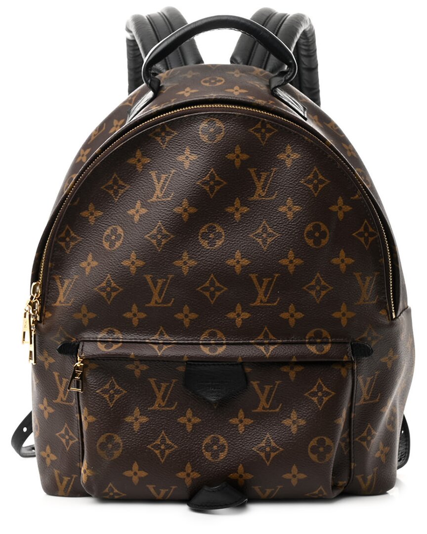 Pre-owned Louis Vuitton Brown Monogram Coated Canvas Palm Springs Backpack Pm (authentic  Pre-loved)