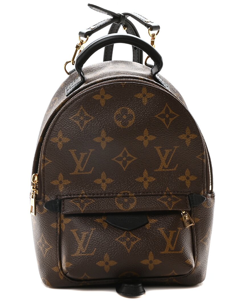 Pre-owned Louis Vuitton Brown Monogram Coated Canvas Palm Springs Backpack Pm (authentic  Pre-loved)