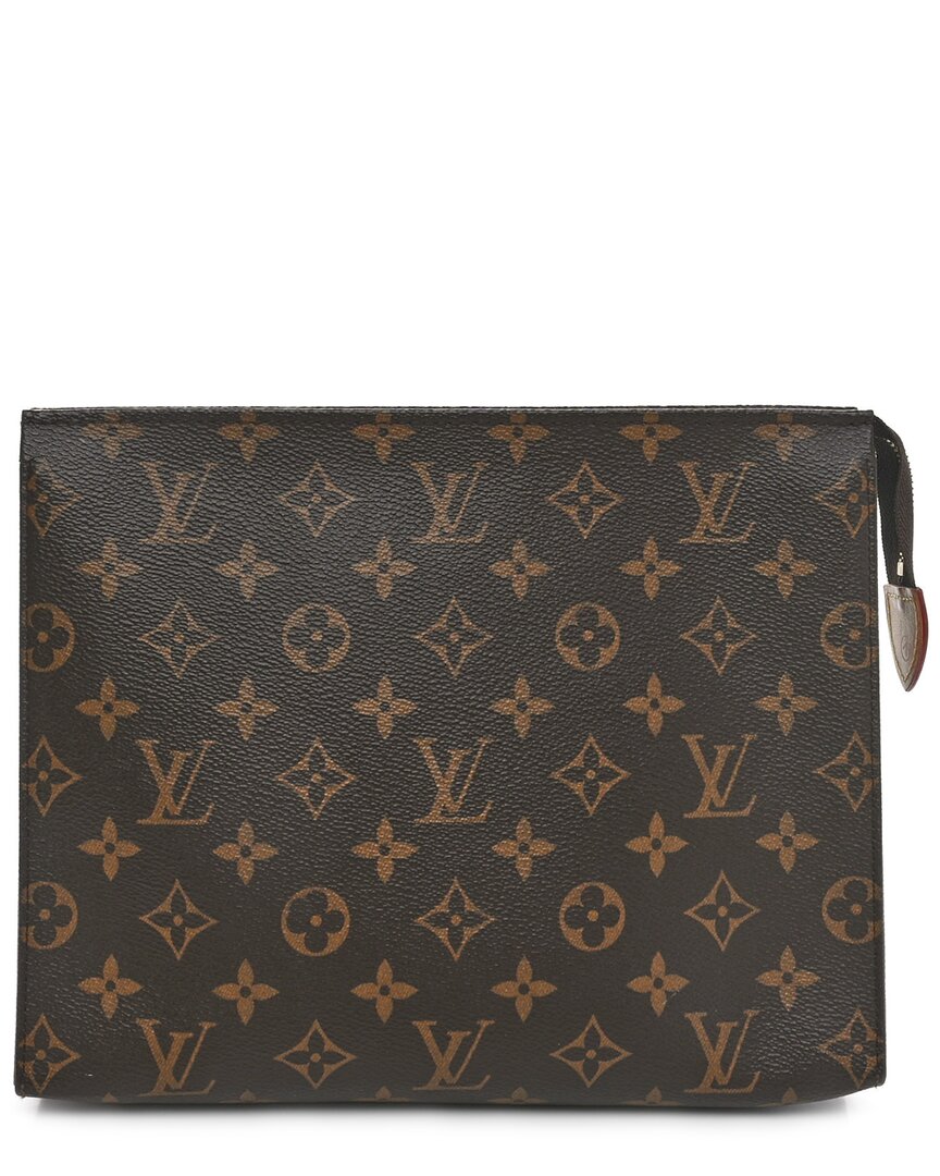 Pre-owned Louis Vuitton Brown Monogram Coated Canvas Toiletry Pouch 19 (authentic Pre-  Loved)