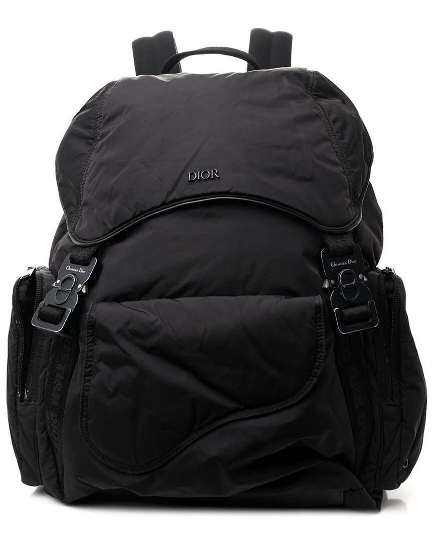 Dior Black Nylon Saddle Backpack (authentic Pre-loved)
