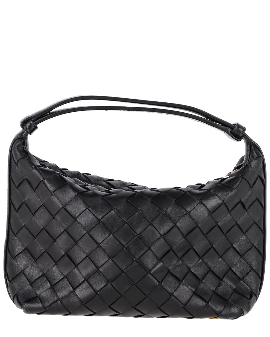 Bottega Veneta Black Calfskin Leather Wallace Shoulder Bag (authentic Pre-  Loved) In Black