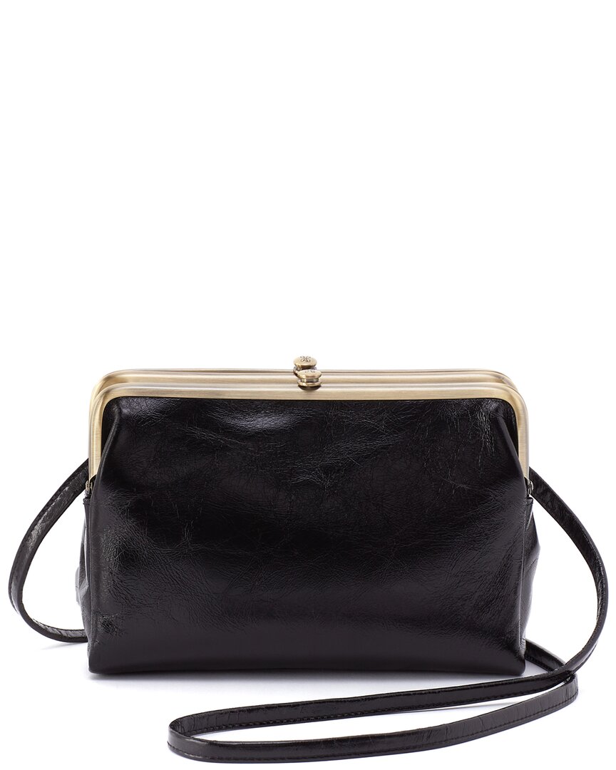 Hobo Lauren Leather Crossbody In Black