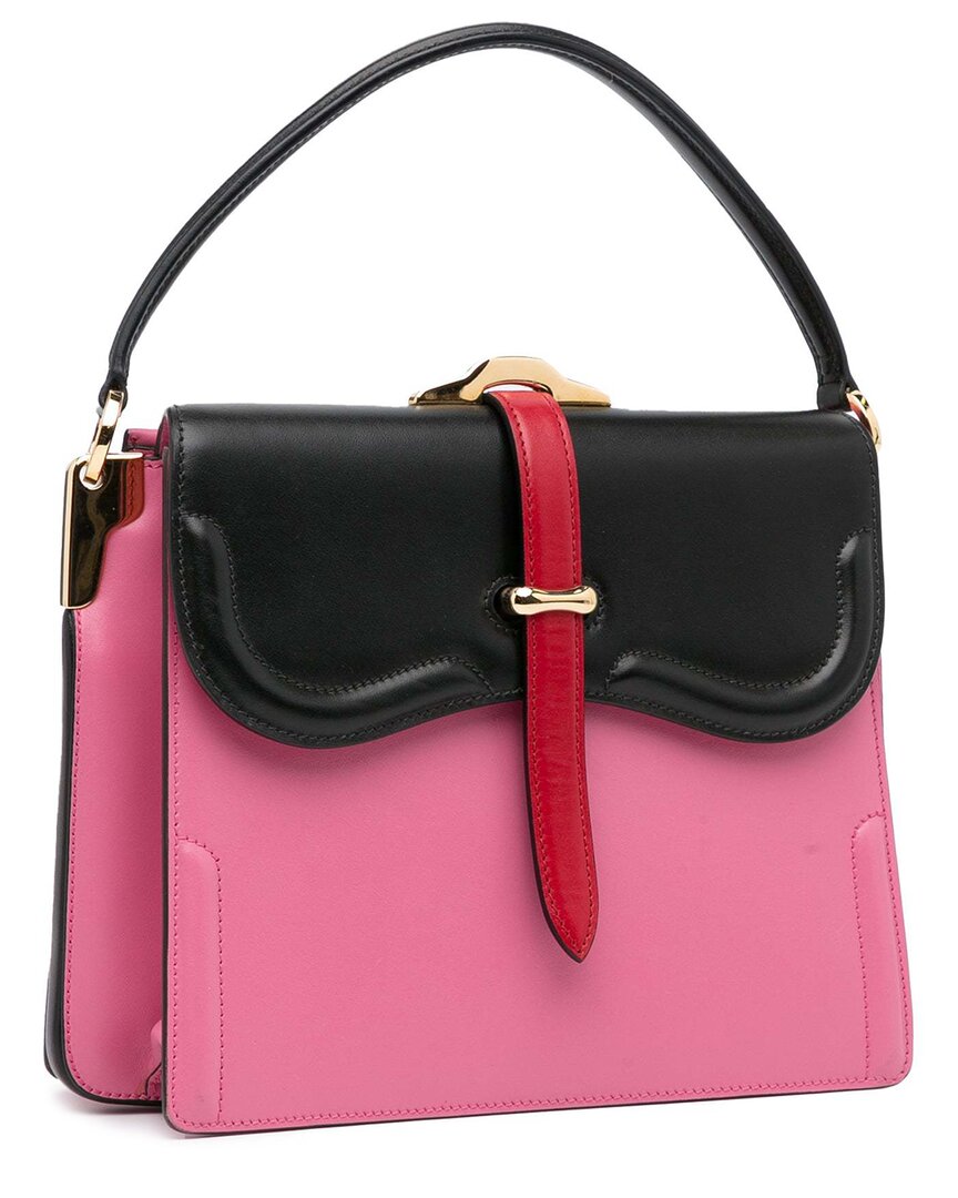 Prada Pink Leather Belle Satchel (authentic Pre-loved)