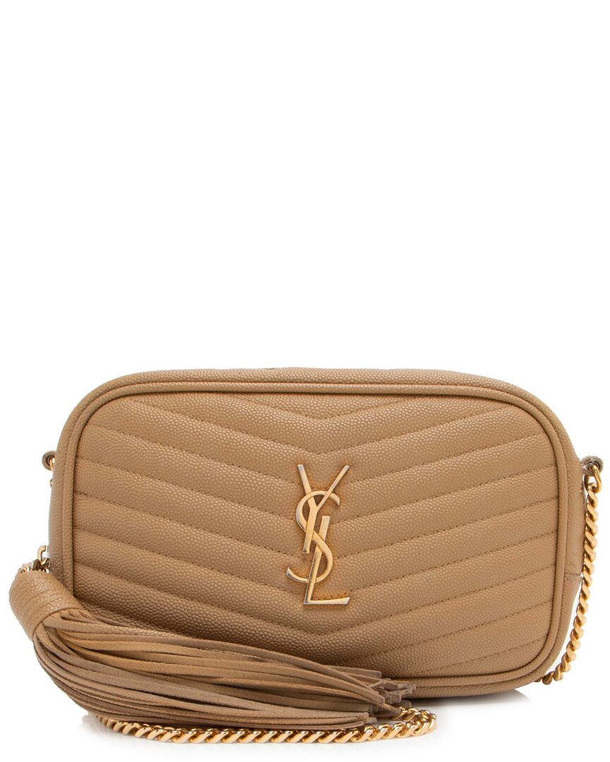 Saint Laurent Lou Mini Leather Camera Bag