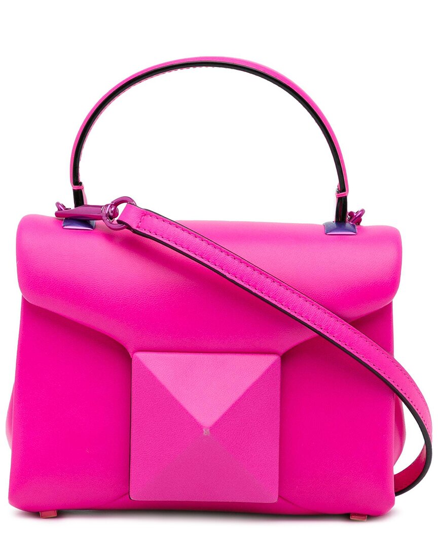 Valentino Garavani Valentino Pink Leather Mini One Stud Satchel (authentic Pre-loved)