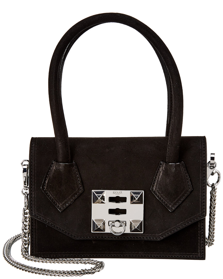 Image of Salar Milano Kio Soft Suede Shoulder Bag