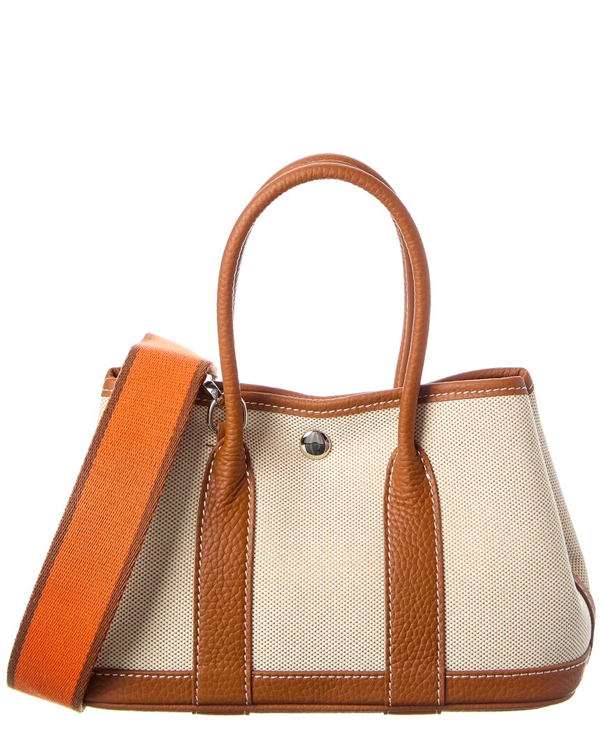 Tiffany & Fred Paris Canvas & Leather Satchel