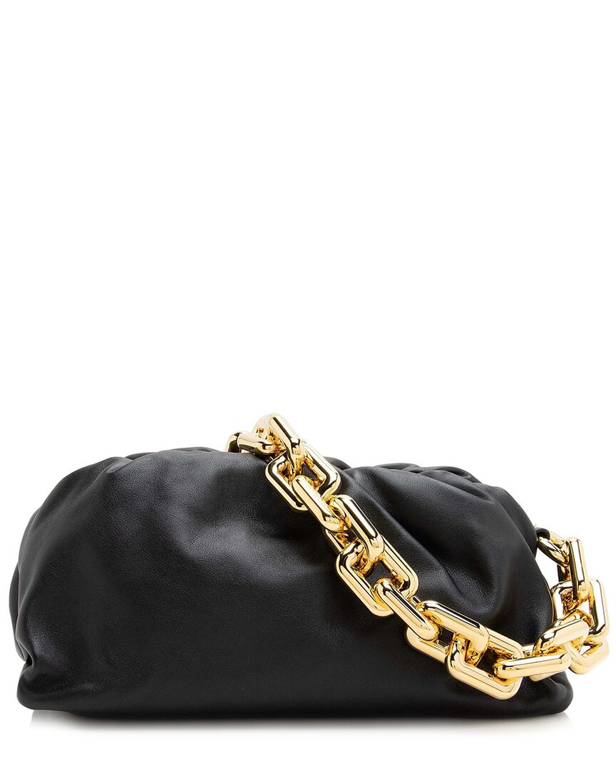 Bottega Veneta Black Calfskin The Chain Pouch (authentic Pre-loved)