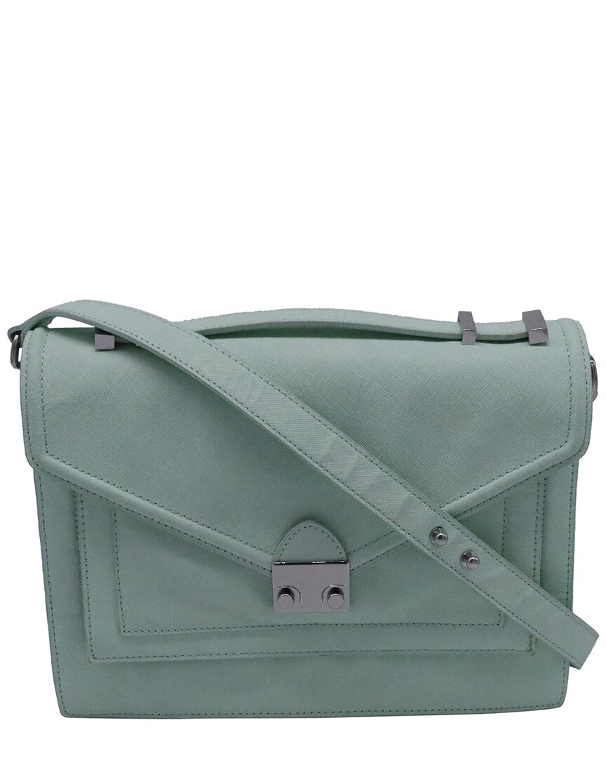Loeffler Randall Green Leather Medium Rider Mini Satchel (authentic Pre-loved)