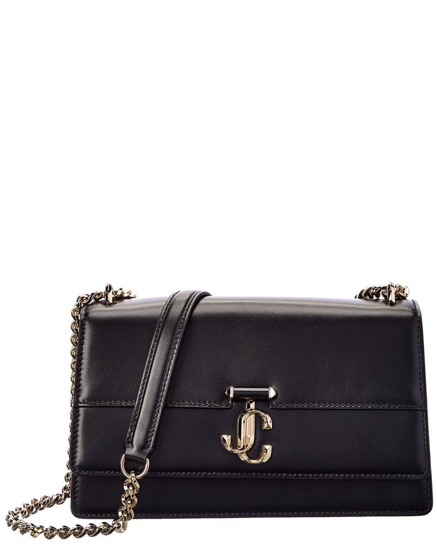 Jimmy Choo Varenne Quad Leather Shoulder Bag In Black | ModeSens