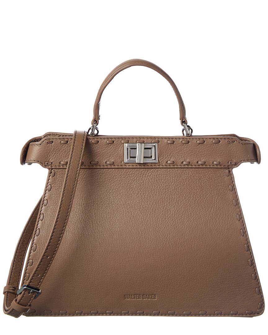 Walter Baker Reed Leather Satchel In Brown