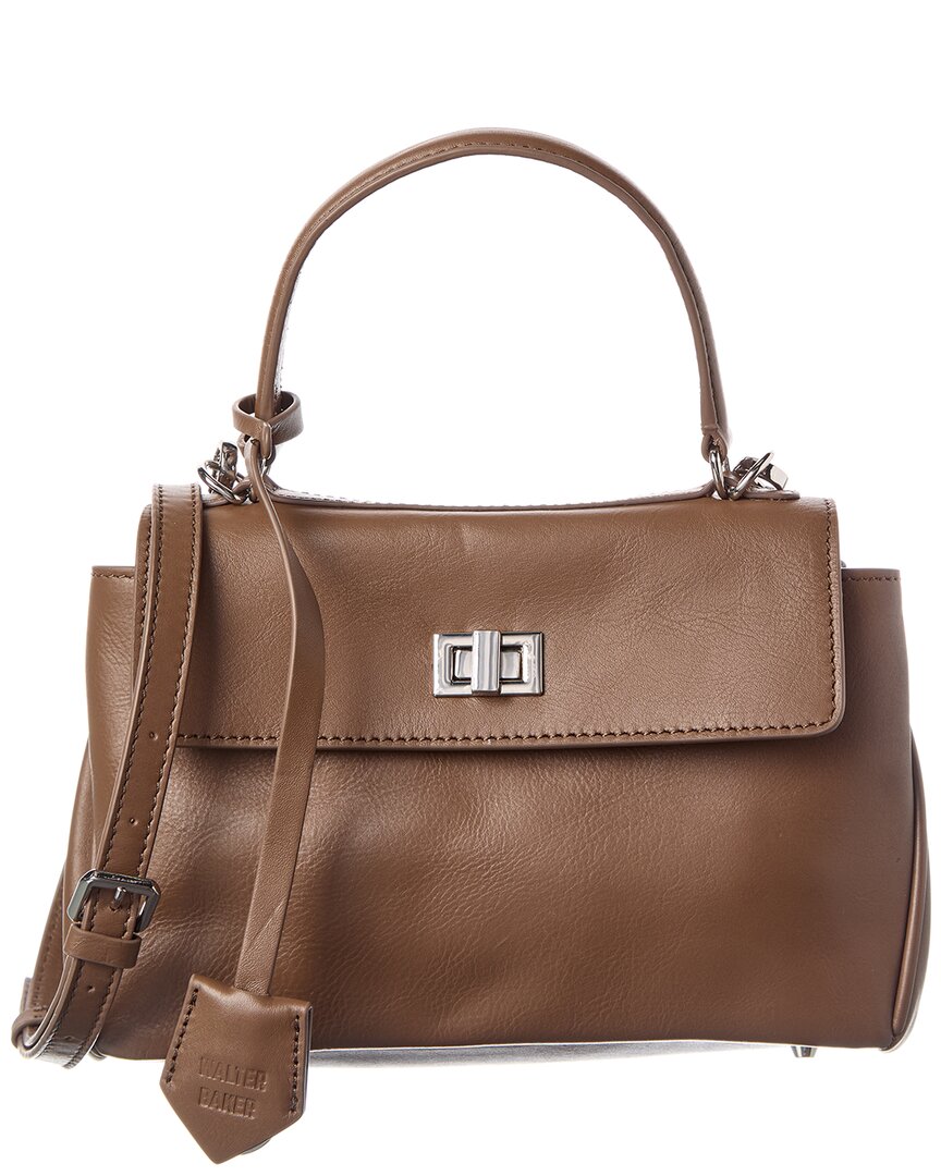 Walter Baker Billie Mini Leather Satchel In Brown
