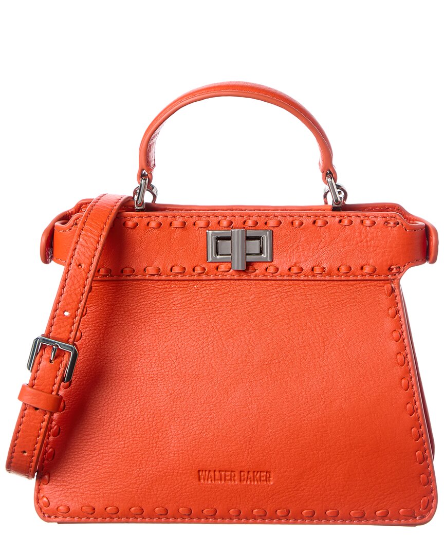 Walter Baker Reed Mini Leather Satchel In Red