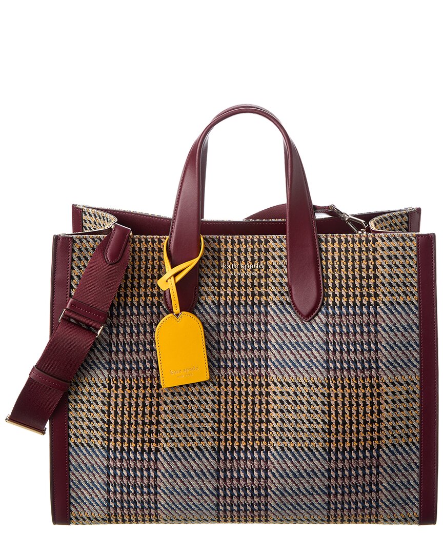 Manhattan Plaid Large Tote