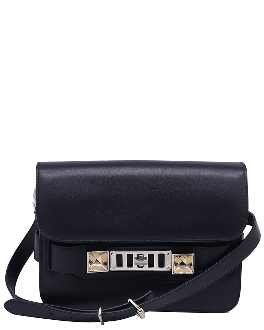 Proenza Schouler Black Leather Mini Ps11 Flap Shoulder Bag (authentic Pre-  Loved)