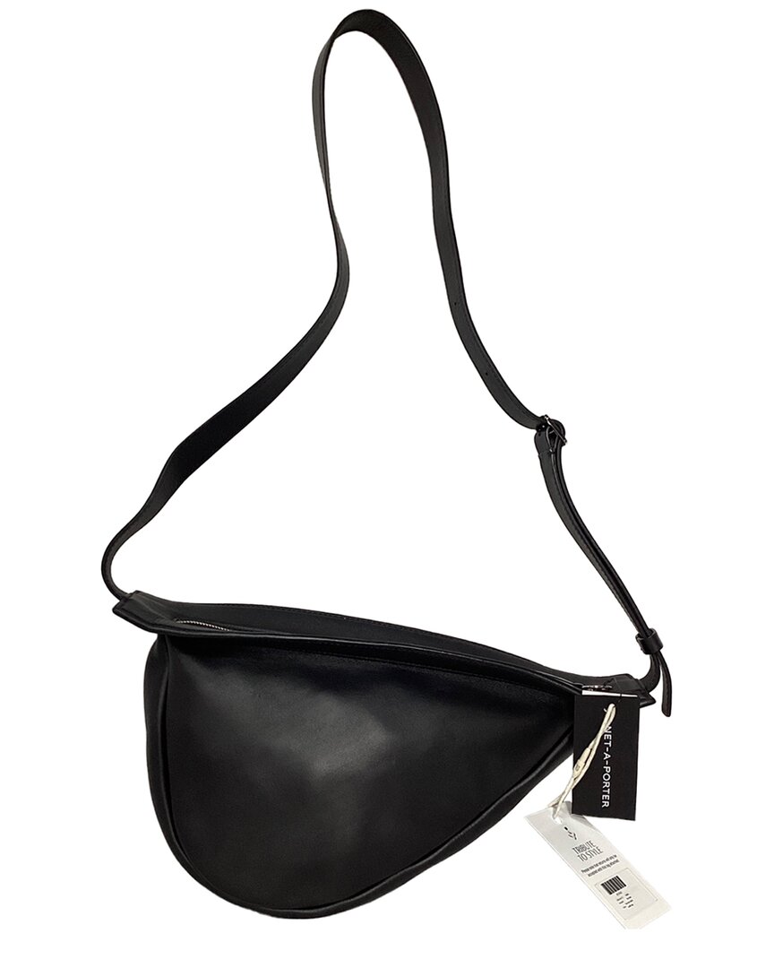The Row Black Leather Slouchy Banana Shoulder Bag (authentic Pre-loved)